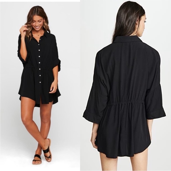 L*space Pacifica Tunic Cover-Up in Black sz XS/S - Picture 8 of 13
